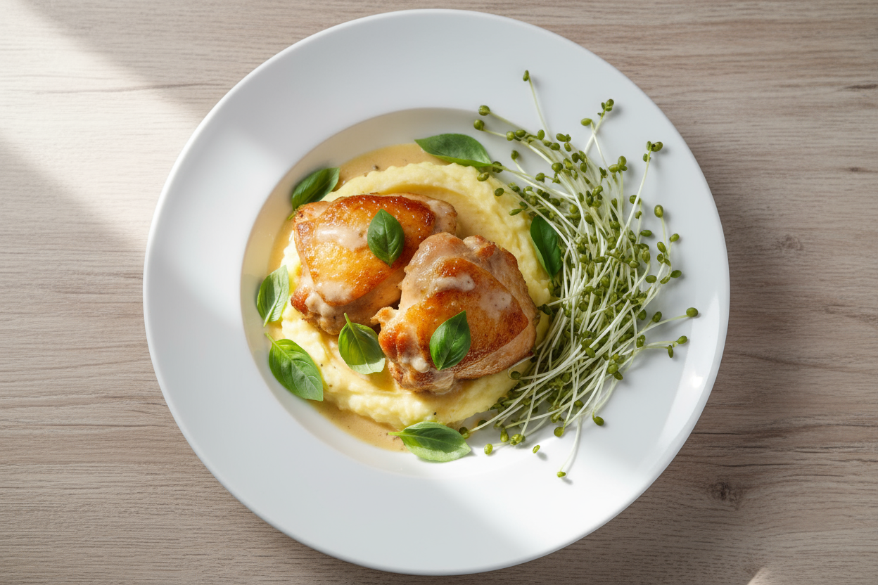 add more mung bean and change the background to a table